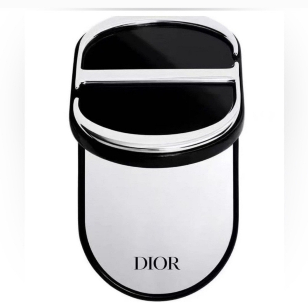 DIOR CD Smart Phone Pop Socket Phone Ring Mirror Stand Black/Silver Compact - Picture 2 of 16